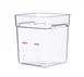 Carlisle 91905 Araven Clear Polycarbonate Food Storage Pan, 18 Qt Square with Integrated Label 1 image