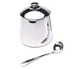 Frieling 0106 Sugar Bowl – 10 oz, 4" H, Mirror‑Finish 18/10 Stainless Steel with Lid and 5" Spoon 1 image