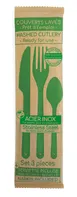 Amefa 025905WX01AB1 - 3-Piece Cutlery Set, 7" Knife Fork Spoon, 18/0 Stainless Steel, 1/Case 2 image