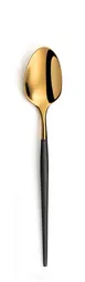 Amefa 1114DUB000325 Tablespoon, 7‑15/16" Mirror Gold & Satin Black Finish, 18/0 Steel, - 1 Dozen 1 image