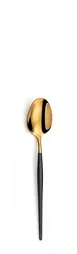 Amefa 1114DUB000375 Large Teaspoon 5-7/8" 18/0 Stainless Steel Gold & Satin Black Finish - 1 Dozen 1 image