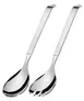 Amefa 131900B000248 - Large Salad Spoon, 11.75" Stainless Steel, Satin/Mirror Finish - Case 2 image