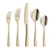 Amefa 1410AUB000340 Dessert Fork, 7"-3/16 Gold PVD Finish, 18/10 Stainless Steel, 0.06 lb - 1 Dozen 2 image