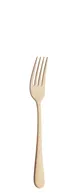 Amefa 1410AUB000340 Dessert Fork, 7"-3/16 Gold PVD Finish, 18/10 Stainless Steel, 0.06 lb - 1 Dozen 1 image