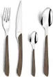 Amefa 2274PXBX00305 Dinner Knife – 9" 13/0 Stainless Steel, Brown Wood‑Grain ABS, Safe - 1/Case 1 image