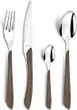 Amefa 2274PXBX00375 Teaspoon, 5" Dark Brown ABS Handle, 18/0 Stainless Steel, Dishwasher Safe 12/Case 1 image