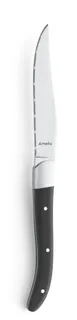 Amefa 2520A1B000113 Steak Knife, 8-13/16" 18/10 Stainless Steel Blade, ABS Handle, Royal Steak Series 1 image