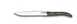 Amefa 2520BGB000113 Steak Knife - 8 13/16" Steel Blade, Green Pakkawood Handle - 1/Case 1 image