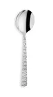 Amefa 331923B000350 Soup Spoon, 7-7/16" Mirror/Hammered Handle, 18/0 Stainless Steel - 1 Dozen 1 image