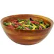 Frieling 6060 Conical Serving Bowl 10" x 4.5" Medium, Rubberwood, Water-Resistant Finish - 2/Case 1 image