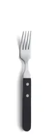 Amefa 700000B000340 Steak Dinner Fork, 7-7/8" 18/10 Stainless Steel with Black POM Handle - 1 Dozen 1 image