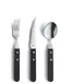 Amefa 700000B000345 Dessert Spoon – 7‑11/16" 18/0 Stainless Steel, Black POM Handle - 1 Dozen 2 image