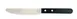 Amefa 700000B000607 Steak Knife, 8"5/16 Tip, 18/10 Blade, Black POM Handle, 0.15 lb - 1 Dozen 1 image
