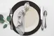 Davanti Frieling Mattola Placemats 80001 - Round 15" Placemat, Black, Antimicrobial, Dishwasher Safe 2 image