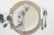 Davanti Frieling Mattola Placemats 80010 - Round 15" Placemat, Taupe, Antimicrobial, Anti-Slip 2 image