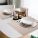 Davanti Frieling Mattola Placemats 80109 - Placemat 17" x 13", Gray, Anti‑Slip, Dishwasher Safe 2 image