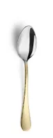 Amefa 8051LUB000345 Dessert Spoon – 7¼" Half PVD Gold Finish, 18/10 Stainless Steel 0.76 oz - 1 Dozen 1 image