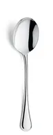Amefa 843000B000350 Soup/Bouillon Spoon, 6" Mirror, 18/10 Stainless Steel, 5-6" Length - 1 Dozen 1 image