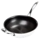 Black Cube BC232 Wok, 5 Qt 12½" Dia, Stainless‑Aluminum, Oven Safe to 500°F, PFOA‑Free Non‑Stick 1 image