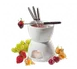 Cilio C104417 Chocolate Fondue Set, 16 oz, 5-4/5" H x 5" Dia, 4 Forks, Dishwasher-Safe Porcelain 1 image