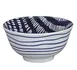 Cilio C107739-6 - 17 Oz (0.5 Qt) 6" Diameter Round Striped Porcelain Bowl, Case Pack 1 image