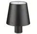 Cilio C190687 Luce LED Bottle Lamp, 4.25" Dia x 5.25" H, Black Aluminum, Touch, 150lm, 2.5W, USB 1 image