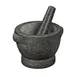 Cilio C420128 - Granite Mortar & Pestle, 12" Dia. x 8" H Mortar, 5" L Pestle, Marble, 10-14" Length 1 image