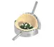 Kuechenprofi K0803552800 Ravioli Press 4" Diameter Stainless Steel Mold Large Handles - 1/Each 2 image