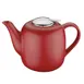 Kuechenprofi K1046001400 London Ceramic Teapot, 50 fl oz Red, 5.5"W x 9.5"D x 5.5"H, Safe with Lid 1 image