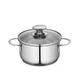 Kuechenprofi K2370702814 Stockpot 1 Quart (5.5" Dia.) Steel Glass Lid Induction Ready 1 image