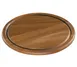 Zassenhaus M055061 - 10" Acacia Wood Cheese and Steak Plate, Round Dinnerware, Natural Finish 1 image