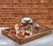 Zassenhaus M055535 Rectangular Acacia Wood Serving Tray, 17" x 14" x 2.75", Brown Finish 2 image