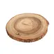 Zassenhaus M059090 Acacia Wood Serving Board, 12½" Dia x 1¼" H, Live Edge, No Handle - 1/Each 1 image