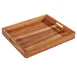 Zassenhaus M059212 Rectangular Acacia Wood Serving Tray, 20.5" x 17" x 2.4", Brown Finish 1 image