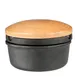 Zassenhaus M076141 XL Spice Buddy, 5.4"W x 3.8"D x 5.4"H Cast Iron with Beech Wood Lid 1 image