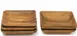 Frieling WD74-6 Square Snack Bowl 6" x 6" x 1" Acadia Wood Water‑Resistant Finish - 6/Case 1 image
