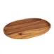 Frieling WTT240L - Large Oval Serving Tray, 15" x 10", Acadia Wood, Water‑Resistant Finish - 4/Case 1 image