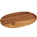 Frieling WTT240X - Oval Serving Tray, 18" x 12", Acadia Wood, Water‑Resistant Finish - 12/Case 1 image