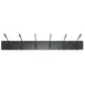 Hubert 97303 Coat Rack / Handbag Stand, Wall-Mount, 36" x 7" H, 6 Hooks, Black Steel Finish 1 image
