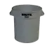 InSinkErator 10GAL BIN - 10 Gallon Round Commercial Trash Can, Gray Rubbermaid Brute, Heavy Duty 1 image