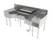 Perlick PCE68-A-4 Sink Combo Underbar Ice Bin/Cocktail Station 1 image