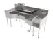 Perlick PCE68-B-6 Sink Combo Underbar Ice Bin/Cocktail Station 1 image