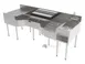 Perlick PCE78-A-6 Sink Combo Underbar Ice Bin/Cocktail Station 1 image
