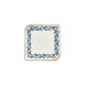 Turgla T-KRAAR25KR-12 Square China Plate, 7.5" x 7.5" Porcelain, Blue Vitrified Finish - 1/Each 2 image