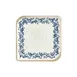 Turgla T-KRAAR38KR-6 Square China Plate, 11" x 11", Blue Vitrified Porcelain Dinnerware 2 image