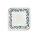 Turgla T-KRAAR38KR-6 Square China Plate, 11" x 11", Blue Vitrified Porcelain Dinnerware 1 image