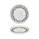 Turgla T-KRAHL23RD-6 Kario Round China Plate, 9" Diameter, Porcelain, Blue Vitrified Finish 1 image