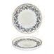 Turgla T-KRAHL27RD-6 Kario Round China Plate, 10.75" Diameter, Porcelain, Blue Vitrified Finish 1 image