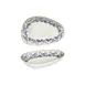 Turgla T-KRAIS16OV-12 Kario Porcelain Platter, Organic Blue, 6.25" x 4" x 1.25" Vitrified, Dinnerware 1 image