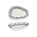 Turgla T-KRAIS19OV-12 Kario Platter, 7.5" x 4.75" x 1.5" H, Organic Blue Vitrified Porcelain 1 image